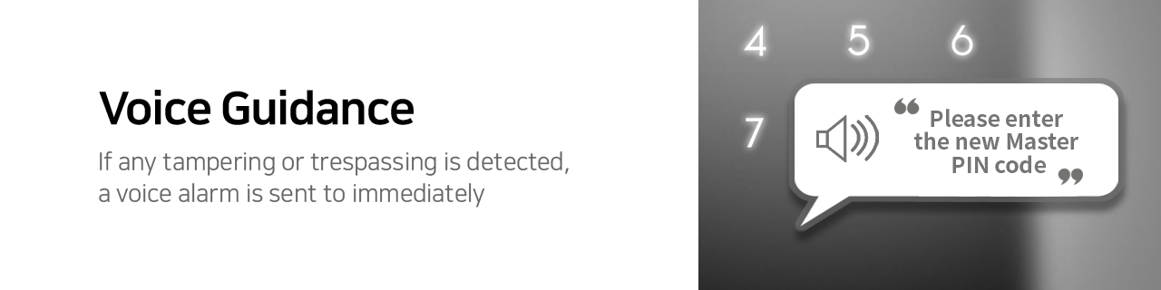 Voice Guidance
If any tampering or trespassing is detected, a voice alarm is sent to immediately.